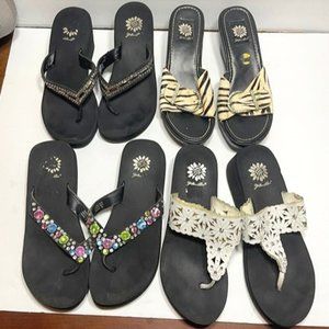 Yellow Box Flip Flops Lot - Women's Size 8